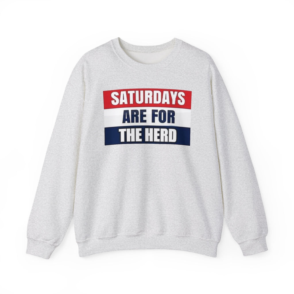 Saturdays Are for the Herd Sweatshirt | Cozy Unisex Crewneck | Perfect for Game Day, Weekend Relaxation, Casual Outings, Gift Idea