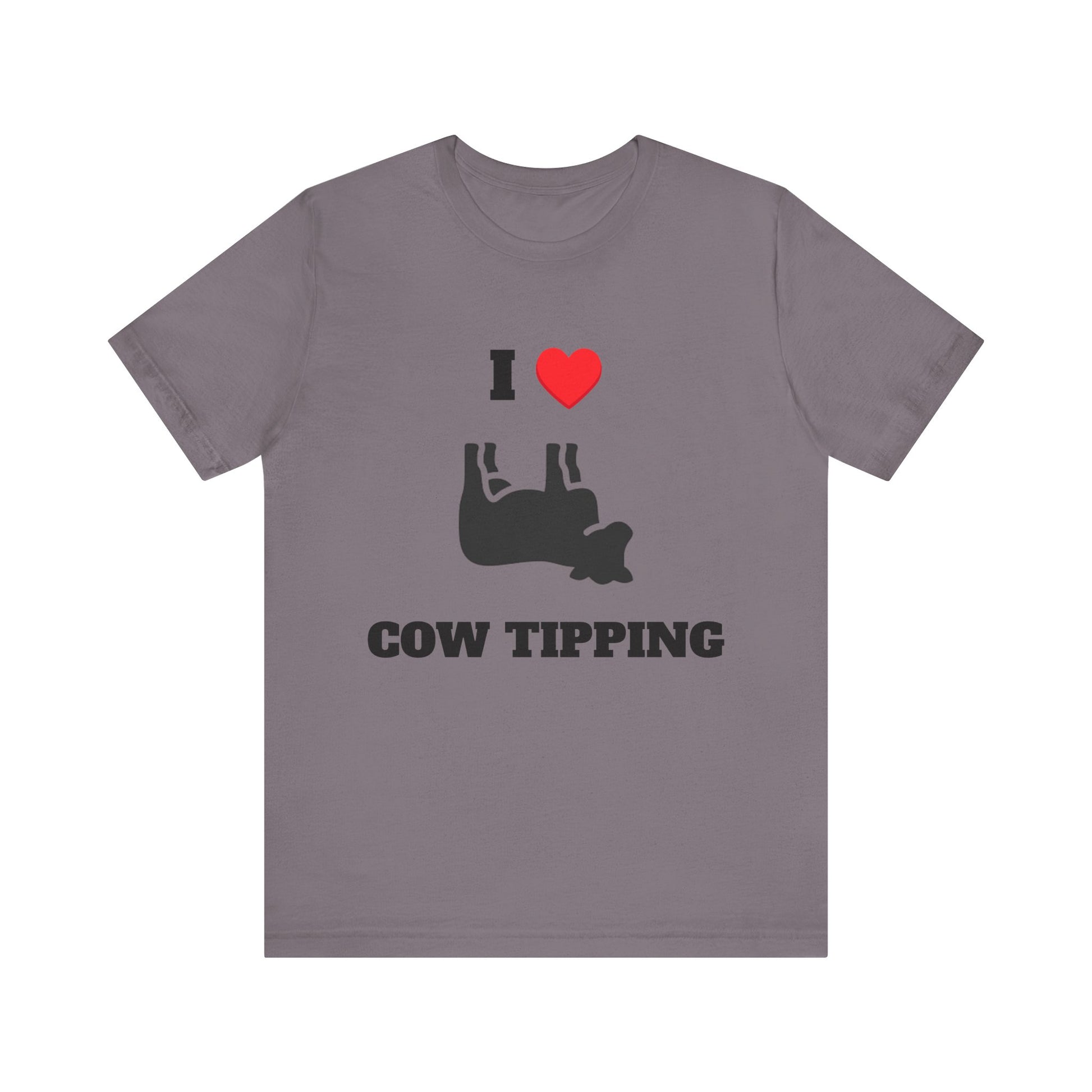 I Love Cow Tipping Tee | Fun Unisex Jersey Shirt, Farm-Themed Gift, Casual Outfit for Animal Lovers, Unique Party Apparel