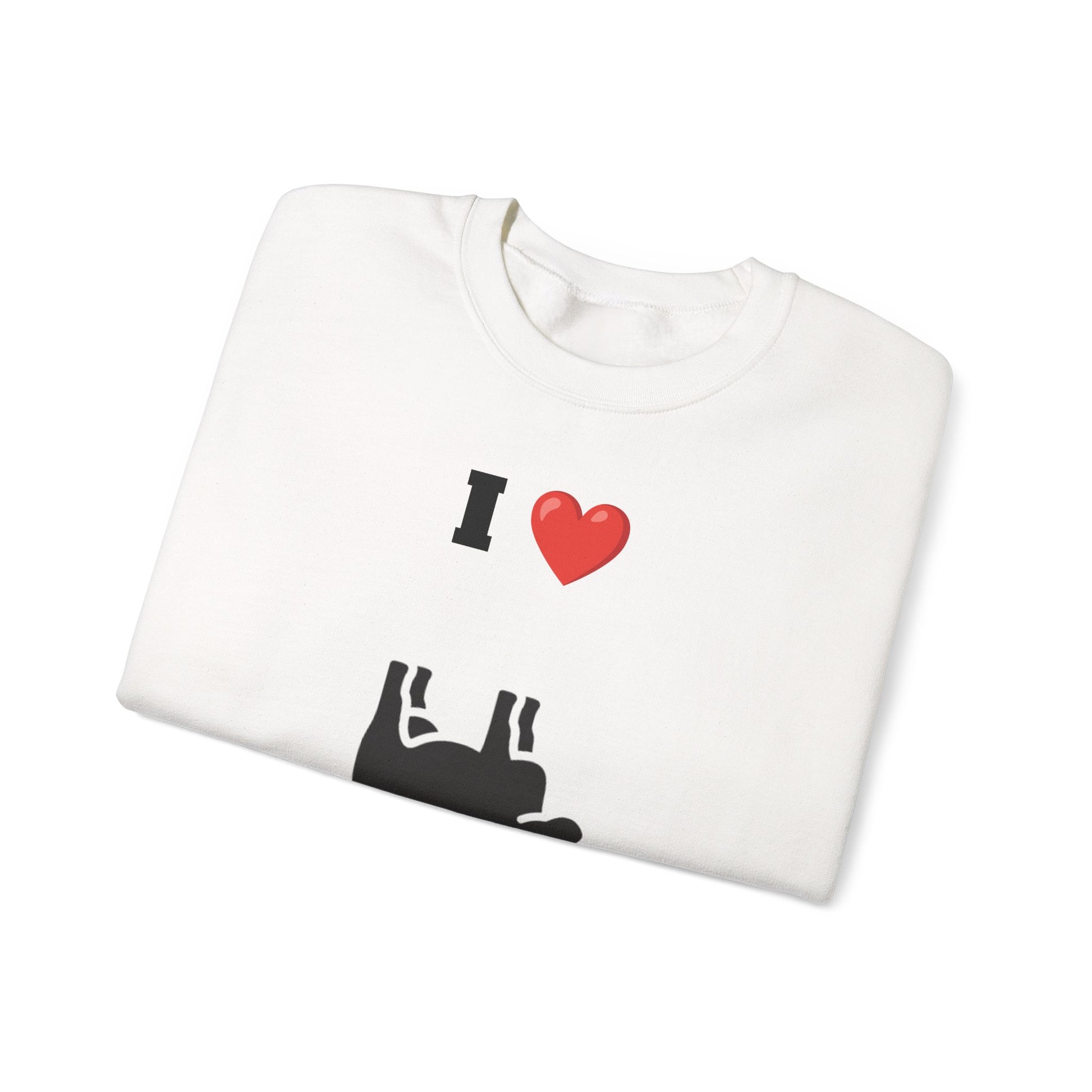 I Love Cow Tipping Crewneck Sweatshirt, Funny Gift , Unisex Casual Wear, Cozy Outfit, Great for Holidays