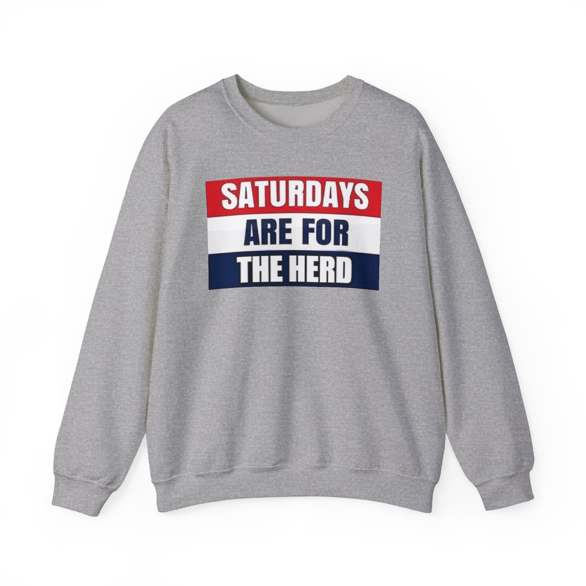 Saturdays Are for the Herd Sweatshirt | Cozy Unisex Crewneck | Perfect for Game Day, Weekend Relaxation, Casual Outings, Gift Idea