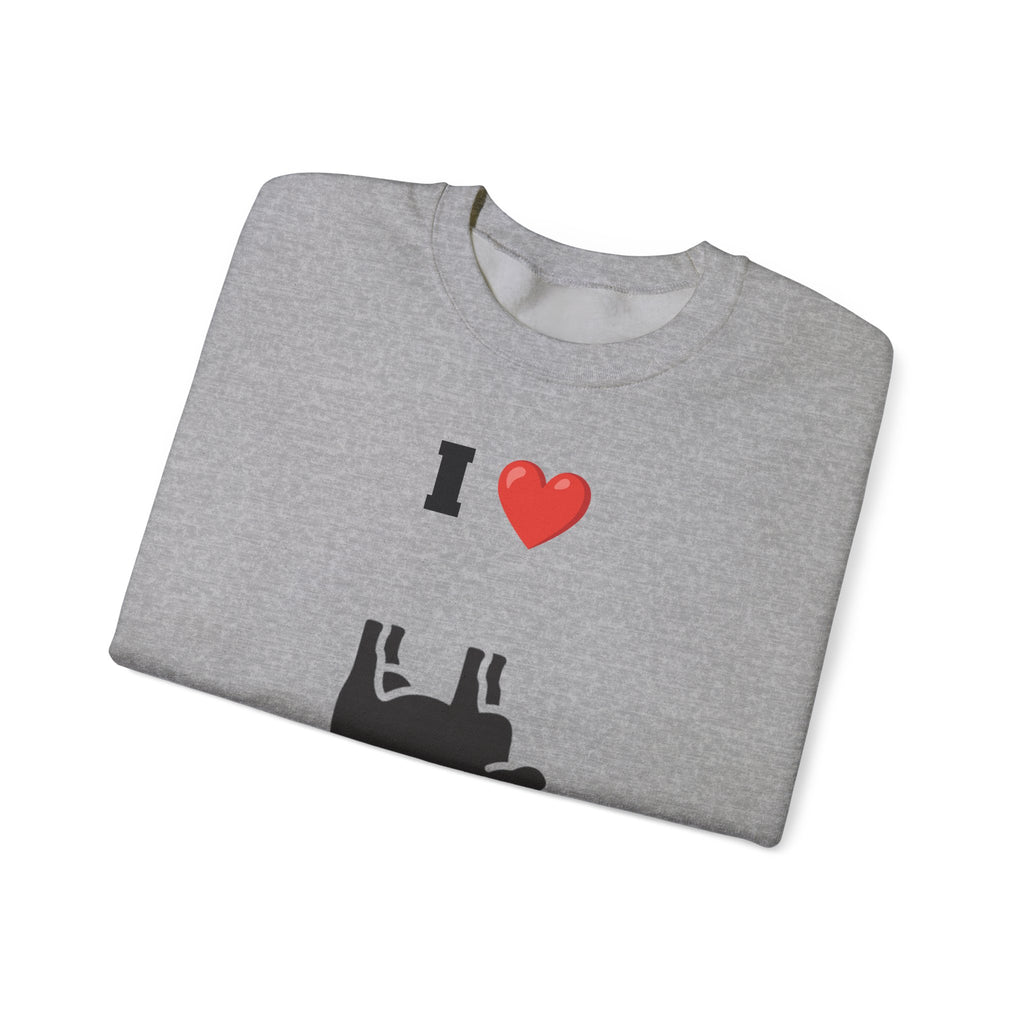 I Love Cow Tipping Crewneck Sweatshirt, Funny Gift , Unisex Casual Wear, Cozy Outfit, Great for Holidays