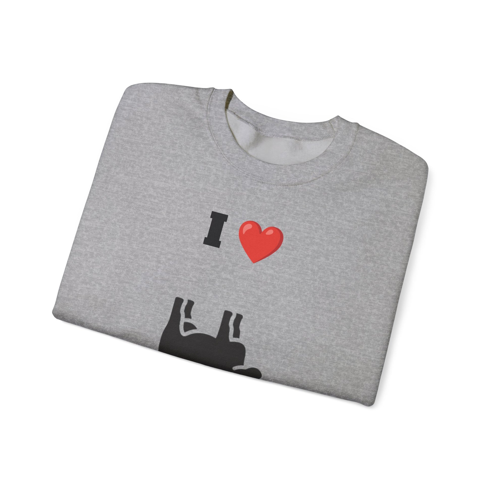 I Love Cow Tipping Crewneck Sweatshirt, Funny Gift , Unisex Casual Wear, Cozy Outfit, Great for Holidays