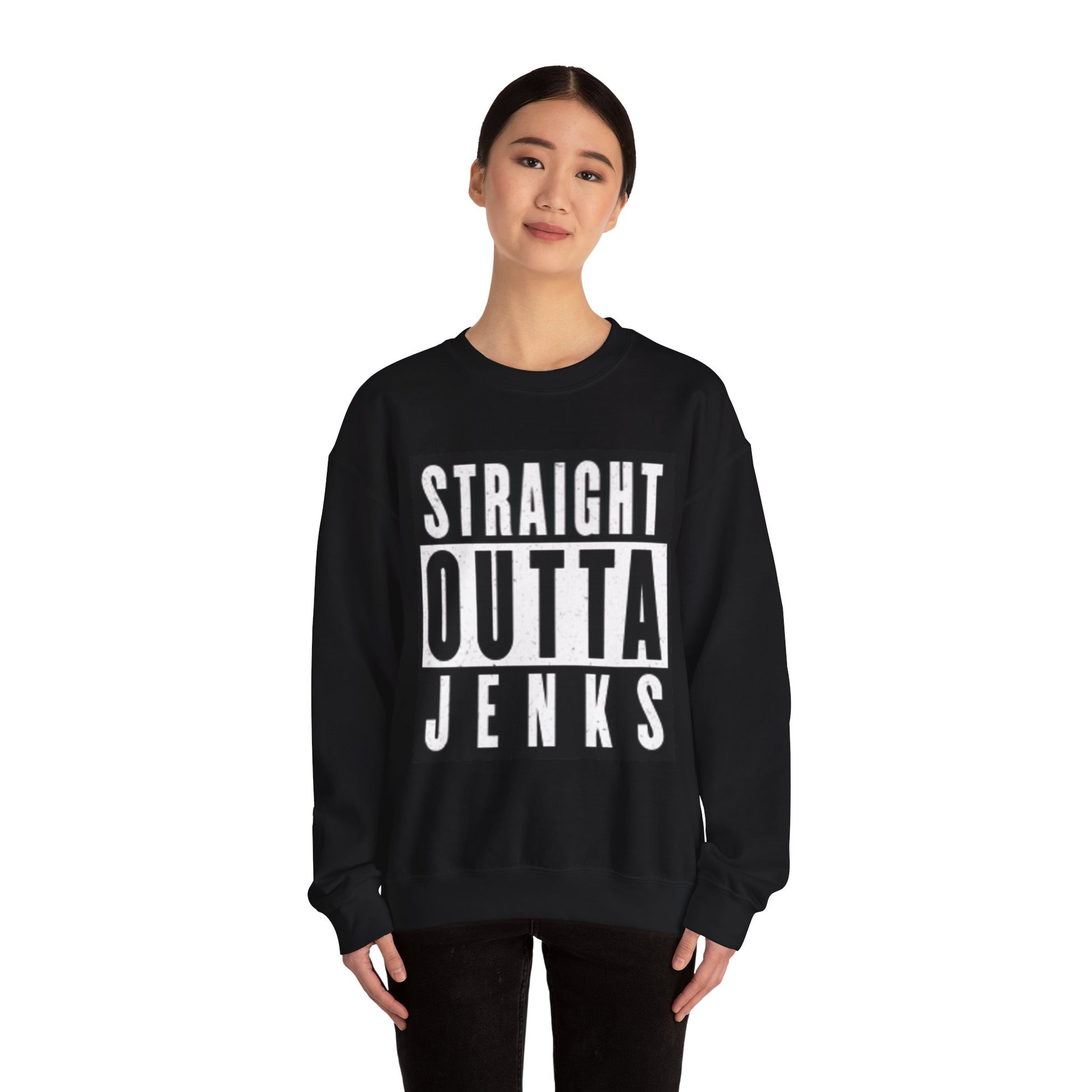 Straight Outta Jenks Unisex Crewneck Sweatshirt, Cozy Pullover for Casual Wear, Perfect Gift for Friends and Family, Ideal for [...]