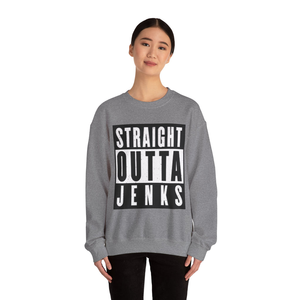 Straight Outta Jenks Unisex Crewneck Sweatshirt, Cozy Pullover for Casual Wear, Perfect Gift for Friends and Family, Ideal for [...]