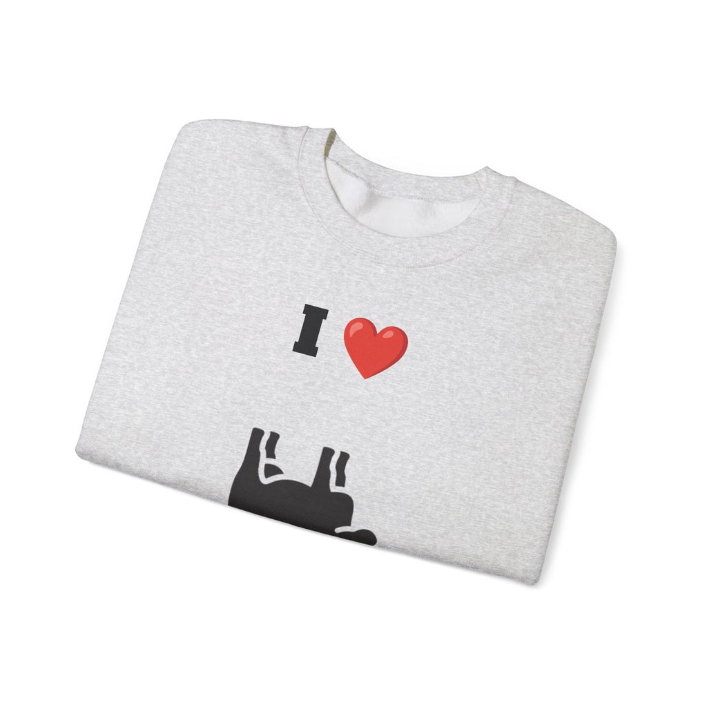 I Love Cow Tipping Crewneck Sweatshirt, Funny Gift , Unisex Casual Wear, Cozy Outfit, Great for Holidays