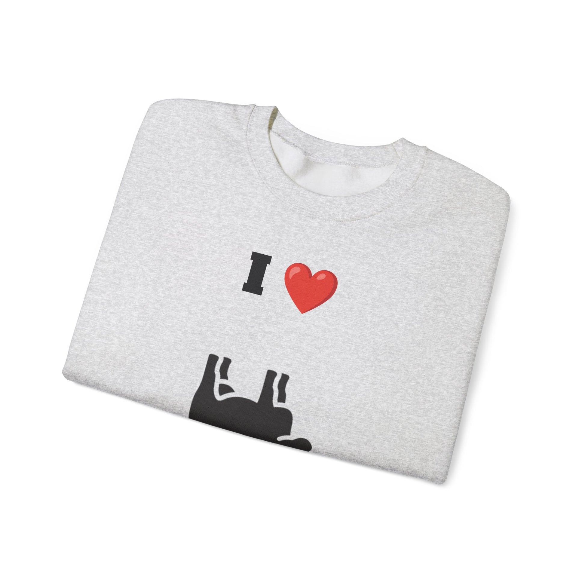 I Love Cow Tipping Crewneck Sweatshirt, Funny Gift , Unisex Casual Wear, Cozy Outfit, Great for Holidays